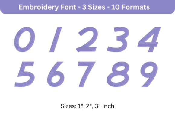 Airstream Font 0 to 9