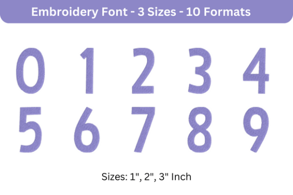 Bimbo Font 0 to 9: A Versatile Embroidery Solution for All Your Creative Needs