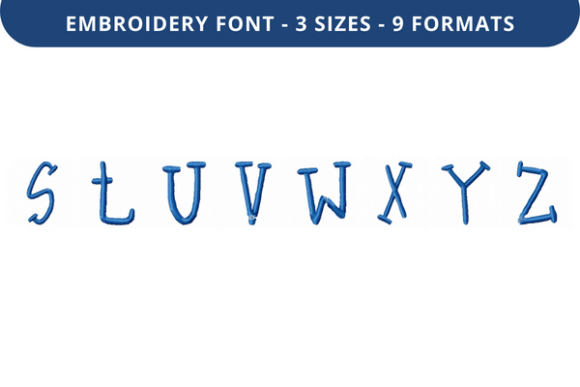 Boo Bear Font Lowercase S to Z: A Versatile Embroidery Solution for Personalized Designs