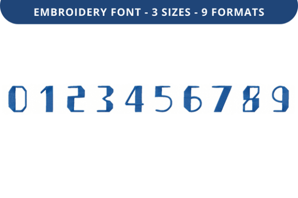 Book Chisels Font 0 to 9