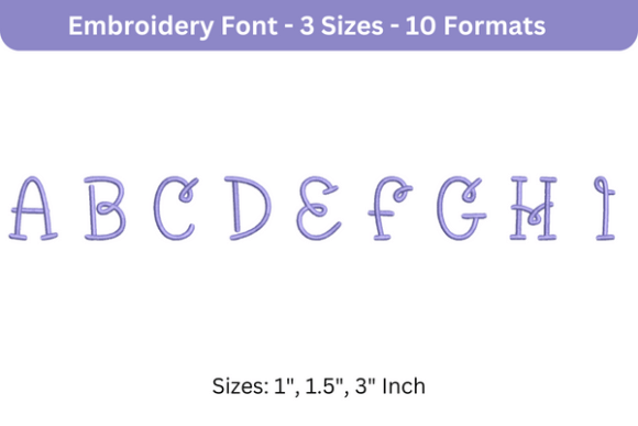 BumbleBee Font a to I: A Creative Tool for Embroidery Enthusiasts