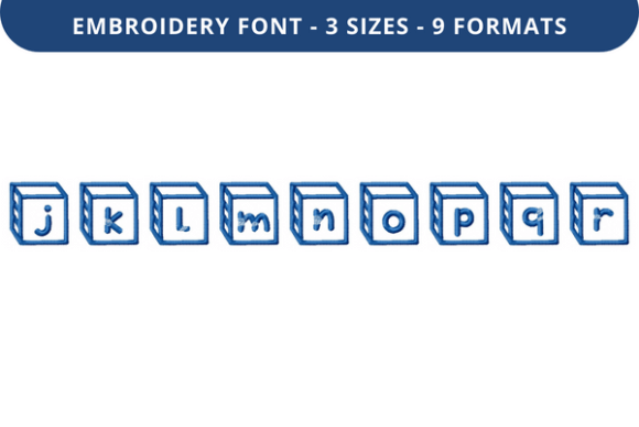 Corner Block Font J to R: A Versatile Embroidery Font for Personalized Creations