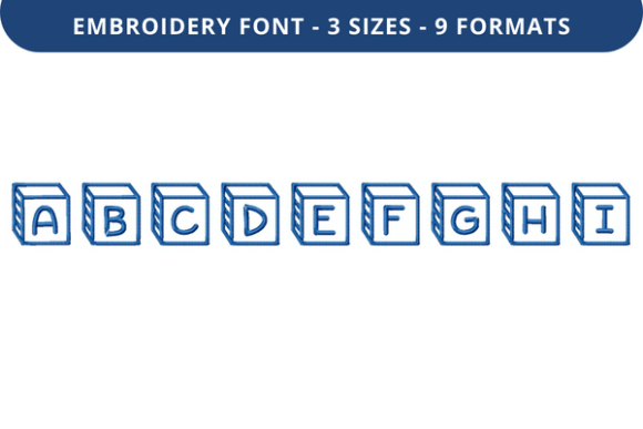 Corner Block Font Uppercase a to I: A Versatile Embroidery Solution