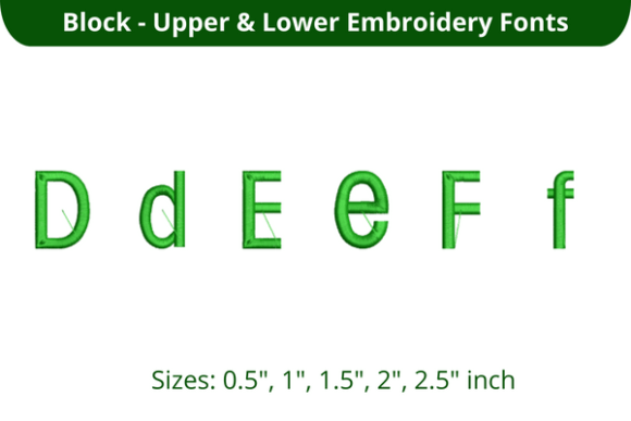Discover the Versatility of Block Font DEF for Embroidery Projects