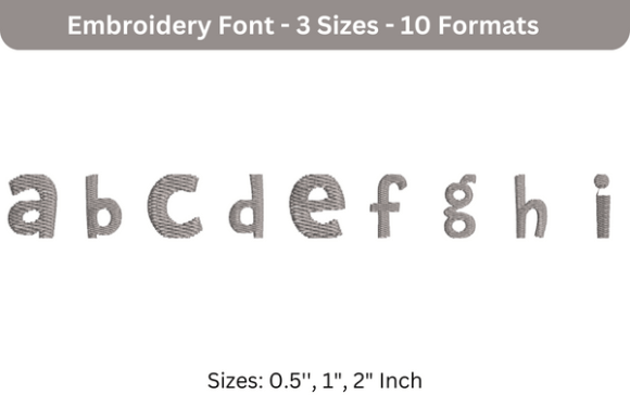 DrSue Font Lowercase a to I: A Versatile Embroidery Font for Creative Expression