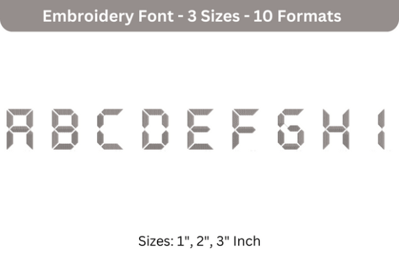 Exploring the Versatility of LCD Font a to I in Embroidery Projects