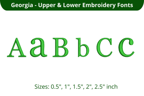 Georgia Font ABC: A High-Quality Embroidery Font for Personalized Designs