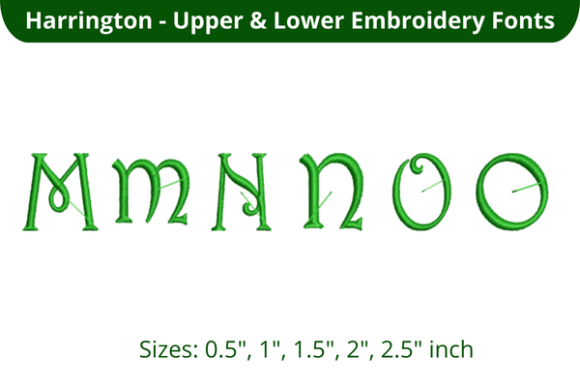 Harrington Font MNO: A Versatile Embroidery Font for Creative Workflows