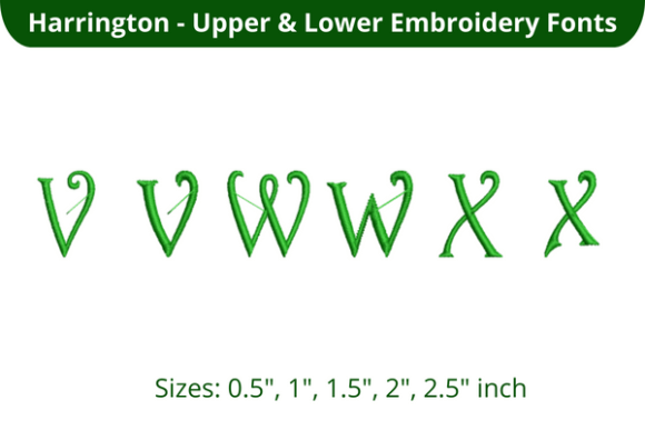 Harrington Font VWZ: A Versatile Embroidery Solution for Personalized Creations