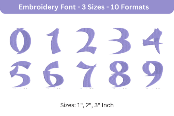 Karate Font 0 to 9: A Versatile Embroidery Solution