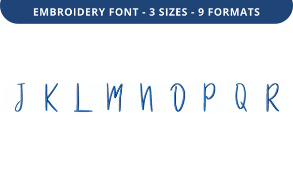 Madame Sy Bill Font Uppercase J to R: A Versatile Embroidery Solution