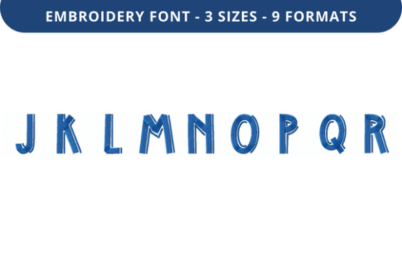 Master Your Embroidery with Middle Right Font J to R
