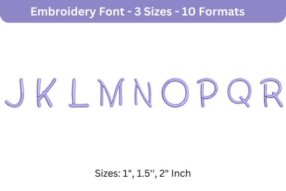 Second Grader Font Uppercase J to R