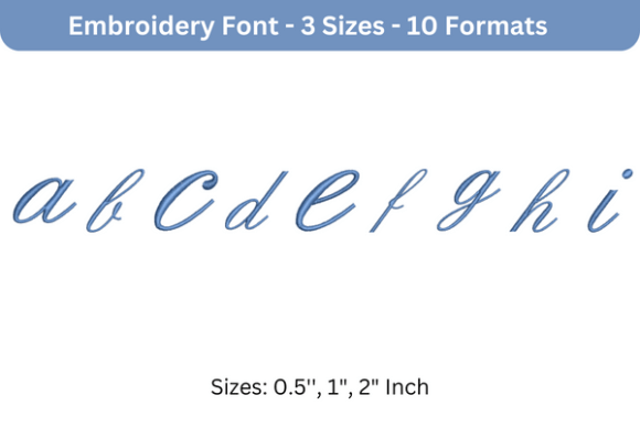 Understanding the English Font Lowercase a to I: A Guide to Embroidery Design