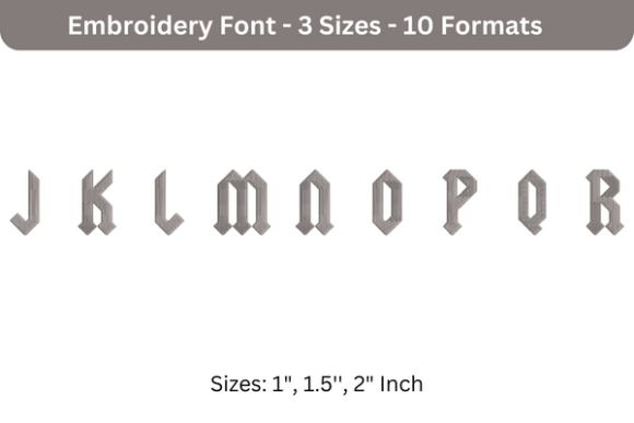 Yeller Font J to R: Creative Embroidery Made Easy